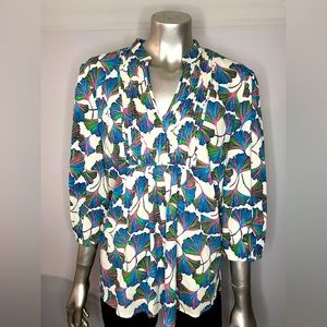 Lily Pulitzer Bright Spring/ Summer Top Vivi Midi Crinkle